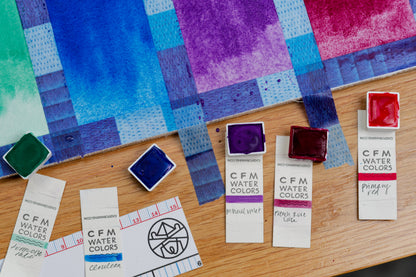 CfM Watercolor Half Pan, Cerulean