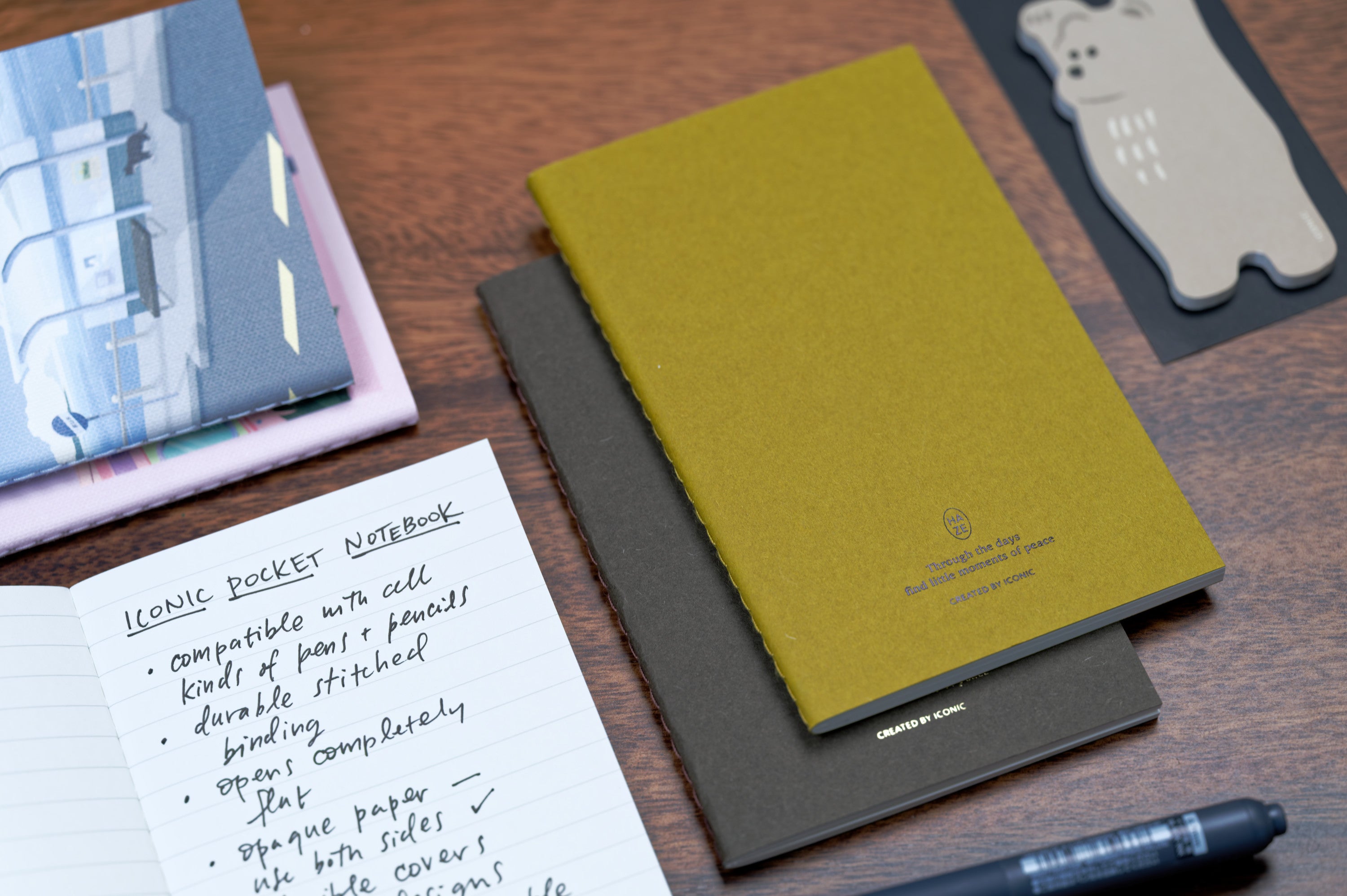 Pocket Notebook, Haze Blue-Grey