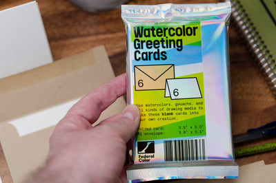Watercolor Greeting Cards (6 Cards + 6 Envelopes)