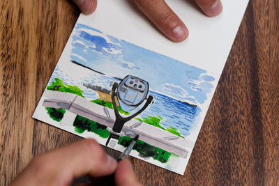 Watercolor Greeting Cards (6 Cards + 6 Envelopes)