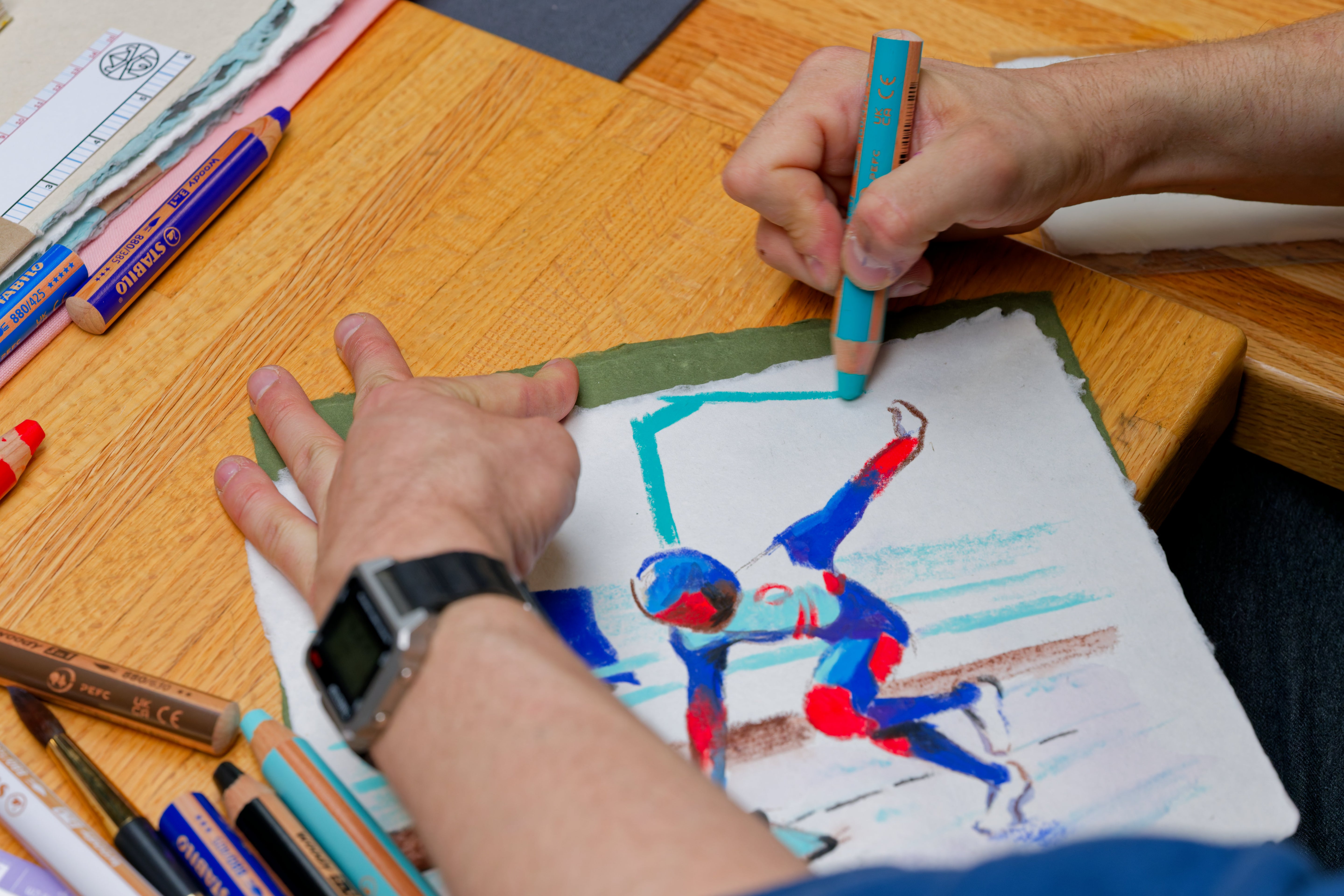 Woody 3-in-1 Pencil, #405 Ultramarine