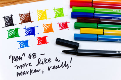 Pen 68 Fine-Tip Markers, Classic Set of 10