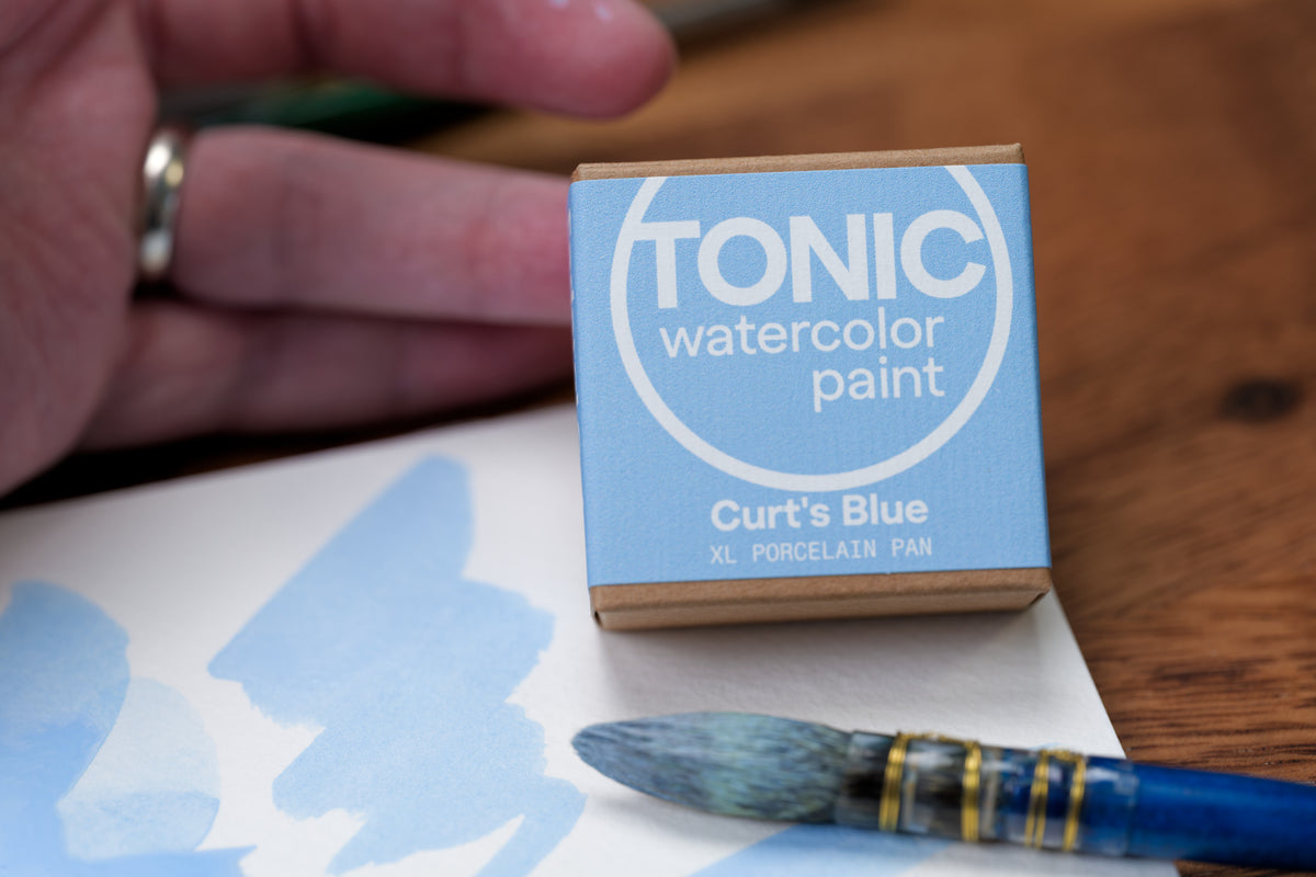 Tonic Watercolor, Porcelain Pan, #241 Curt's Blue