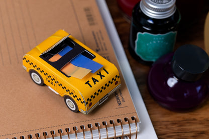 Sticky Tab Dispenser, Green Racecar