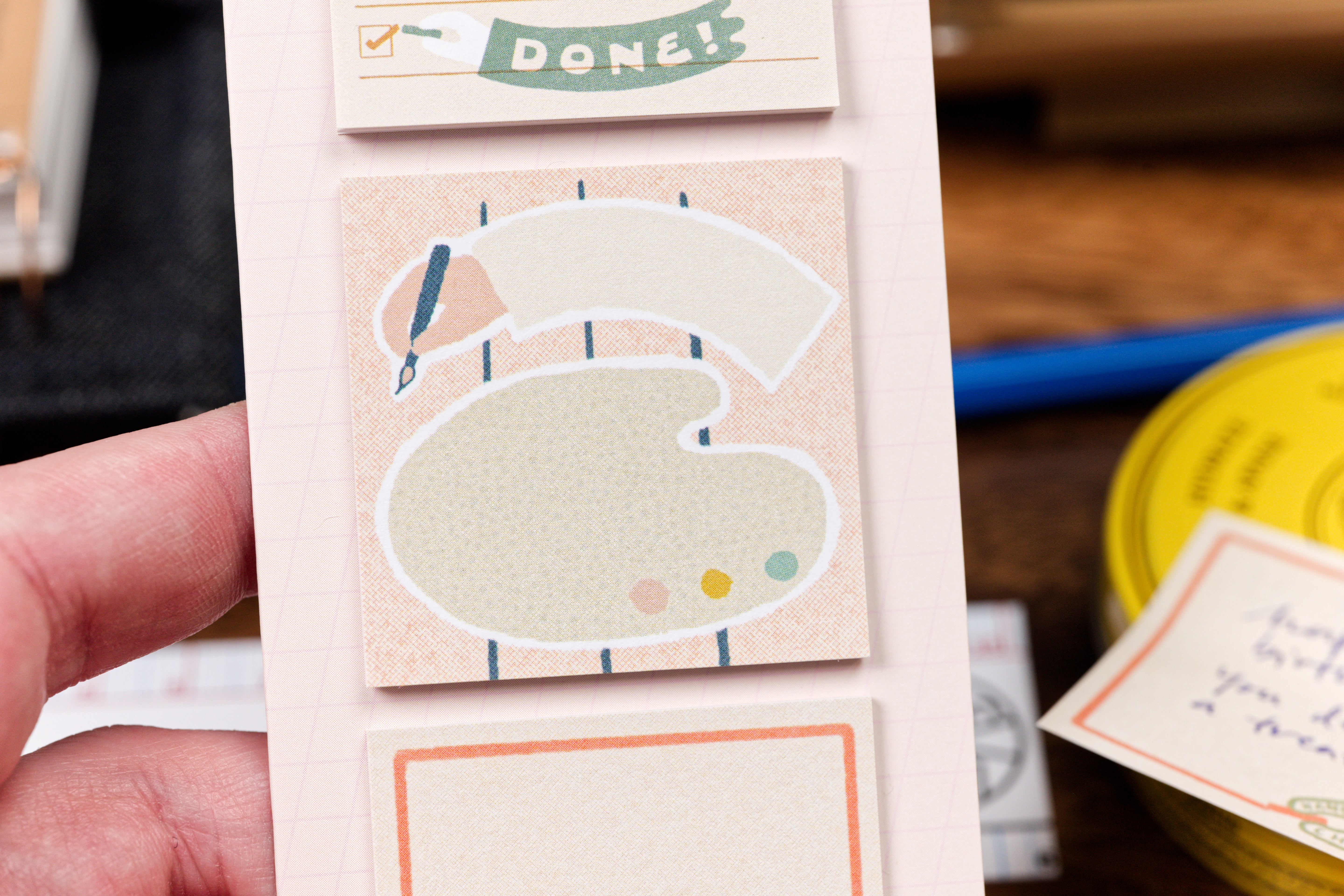 Square Sticky Notes, 3 Mini Pads