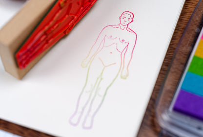 Human Body Stamp, 3.6"