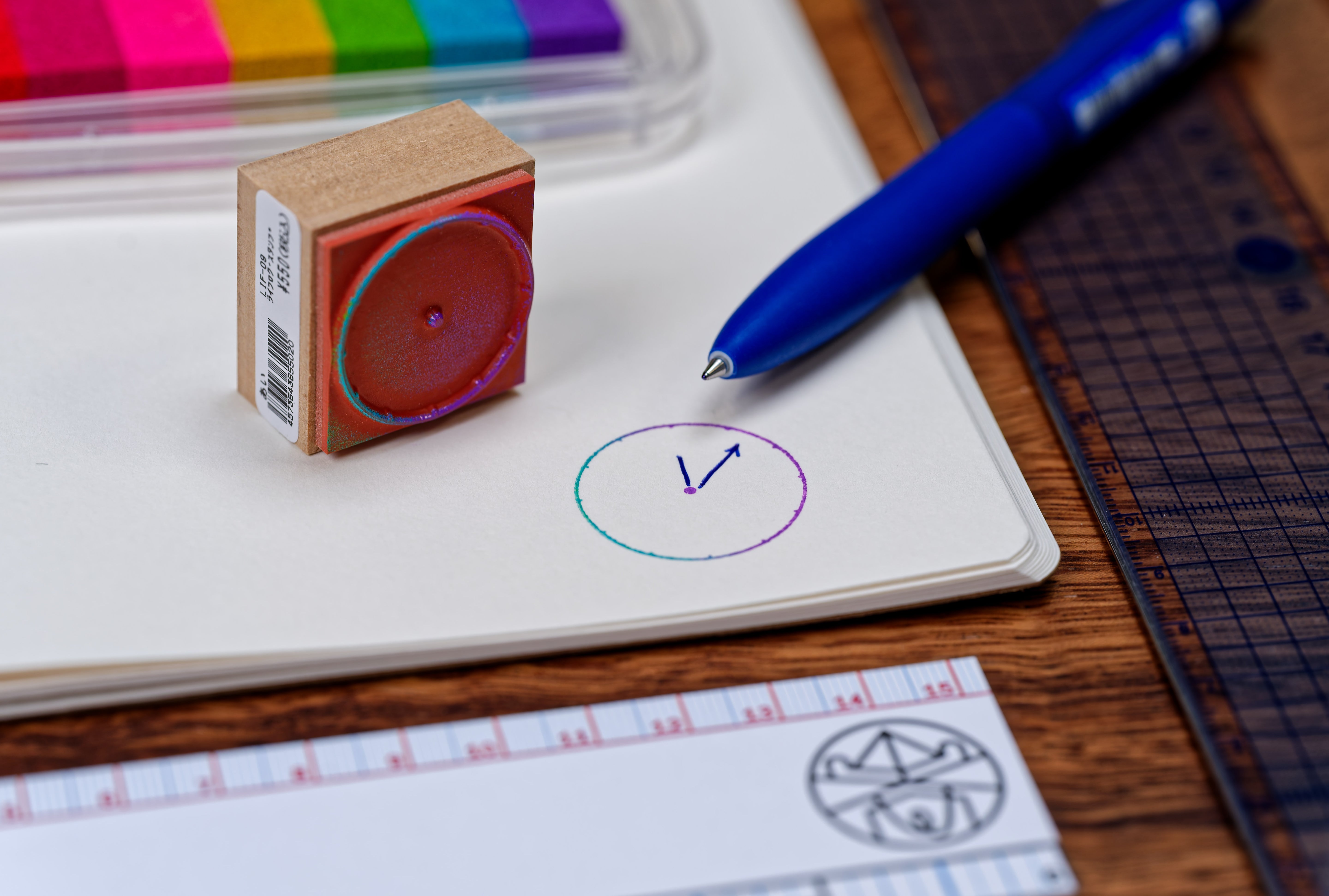 Blank Clock Stamp, 1"