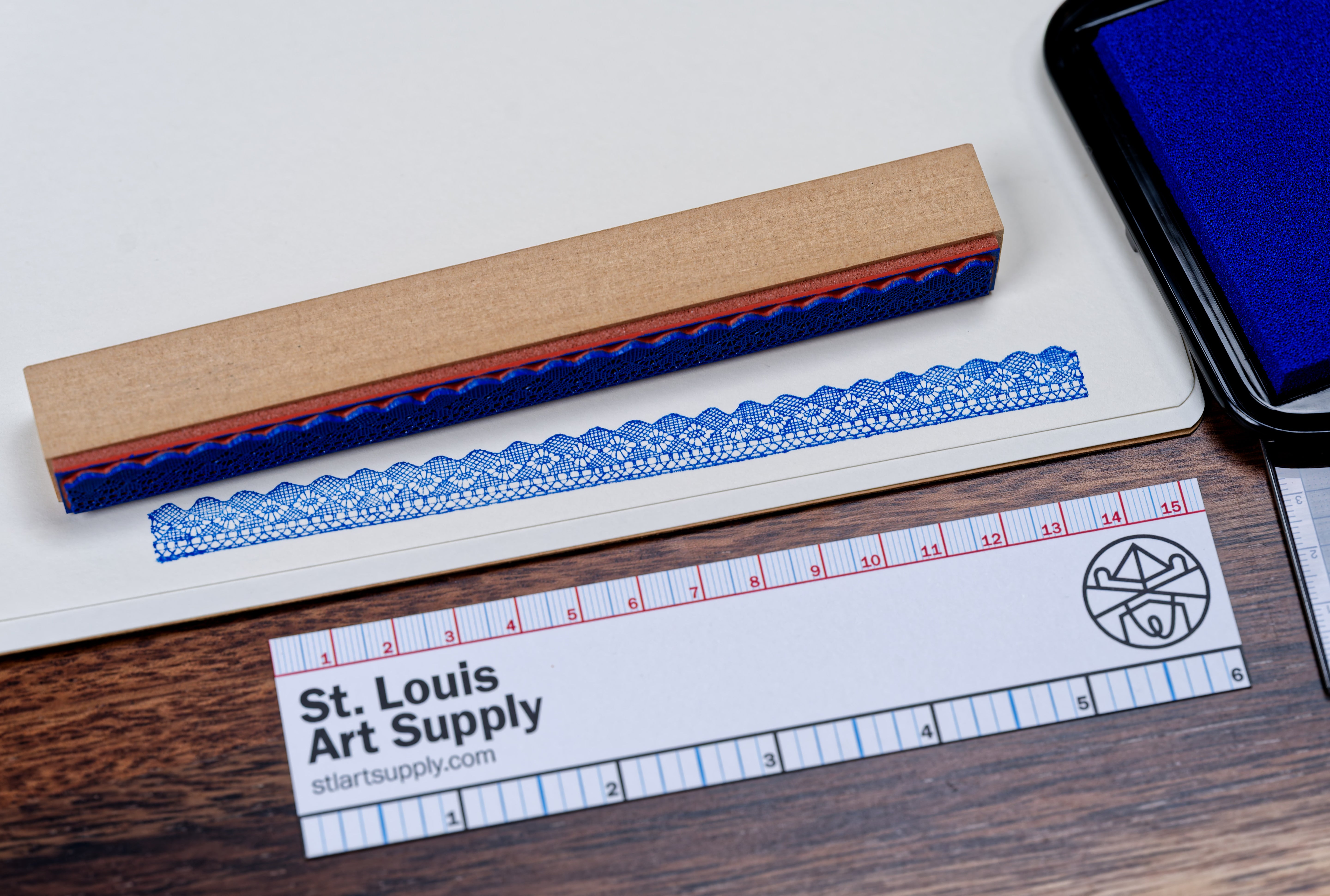 Lace Border Stamp, 6.3"