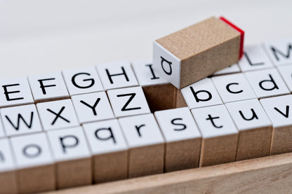 Alphabet Stamp Set, 54 Pieces