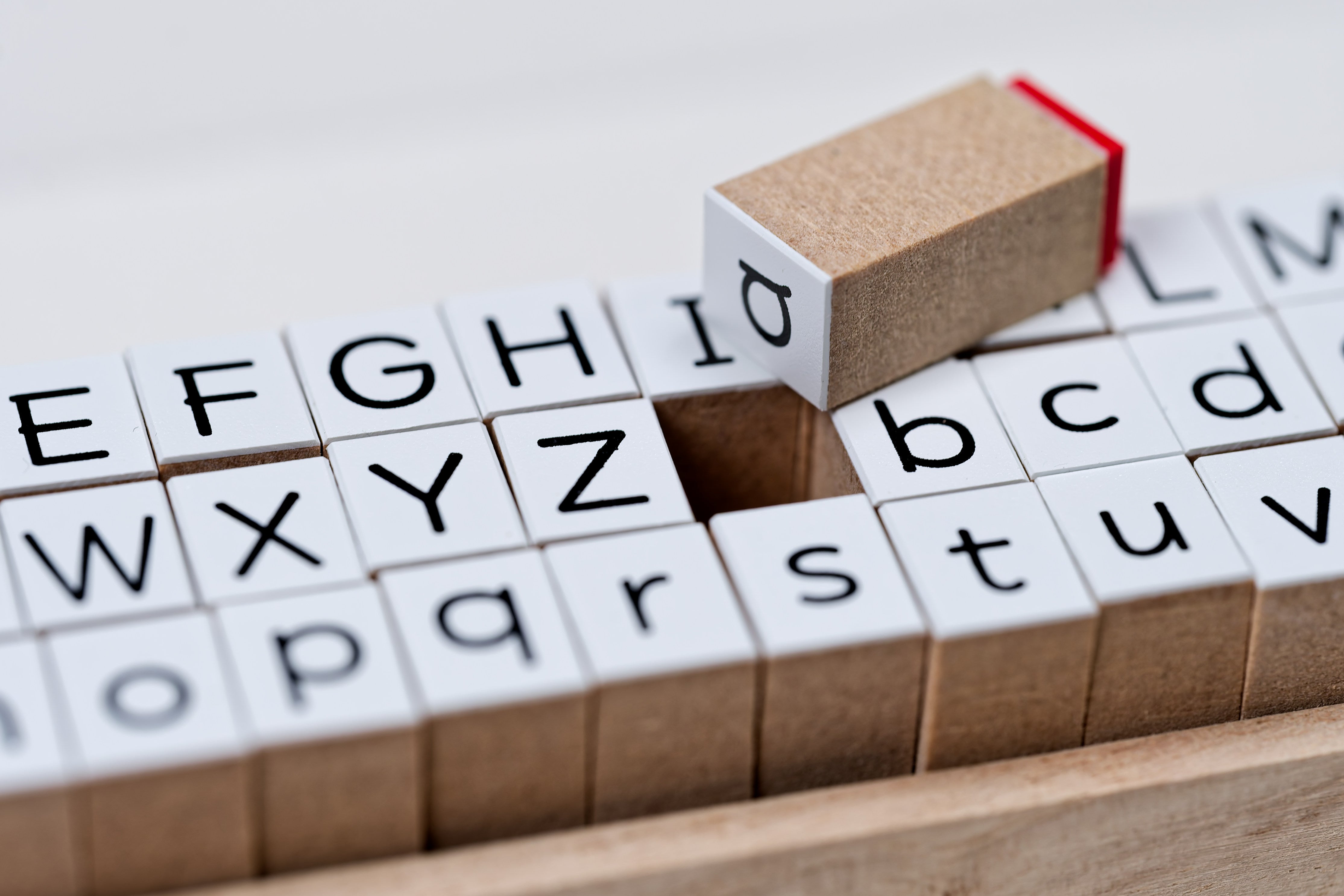 Alphabet Stamp Set, 54 Pieces