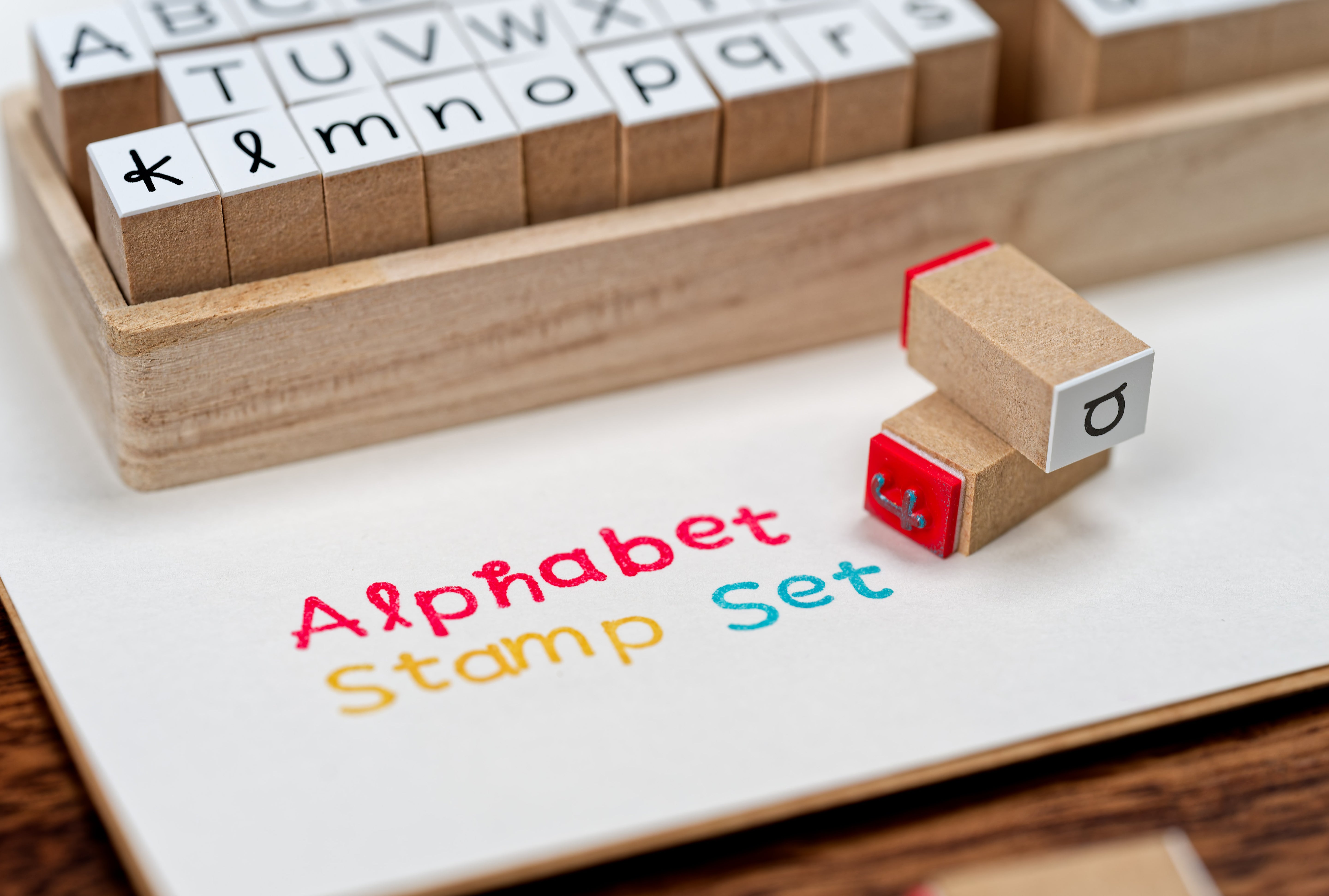 Alphabet Stamp Set, 54 Pieces