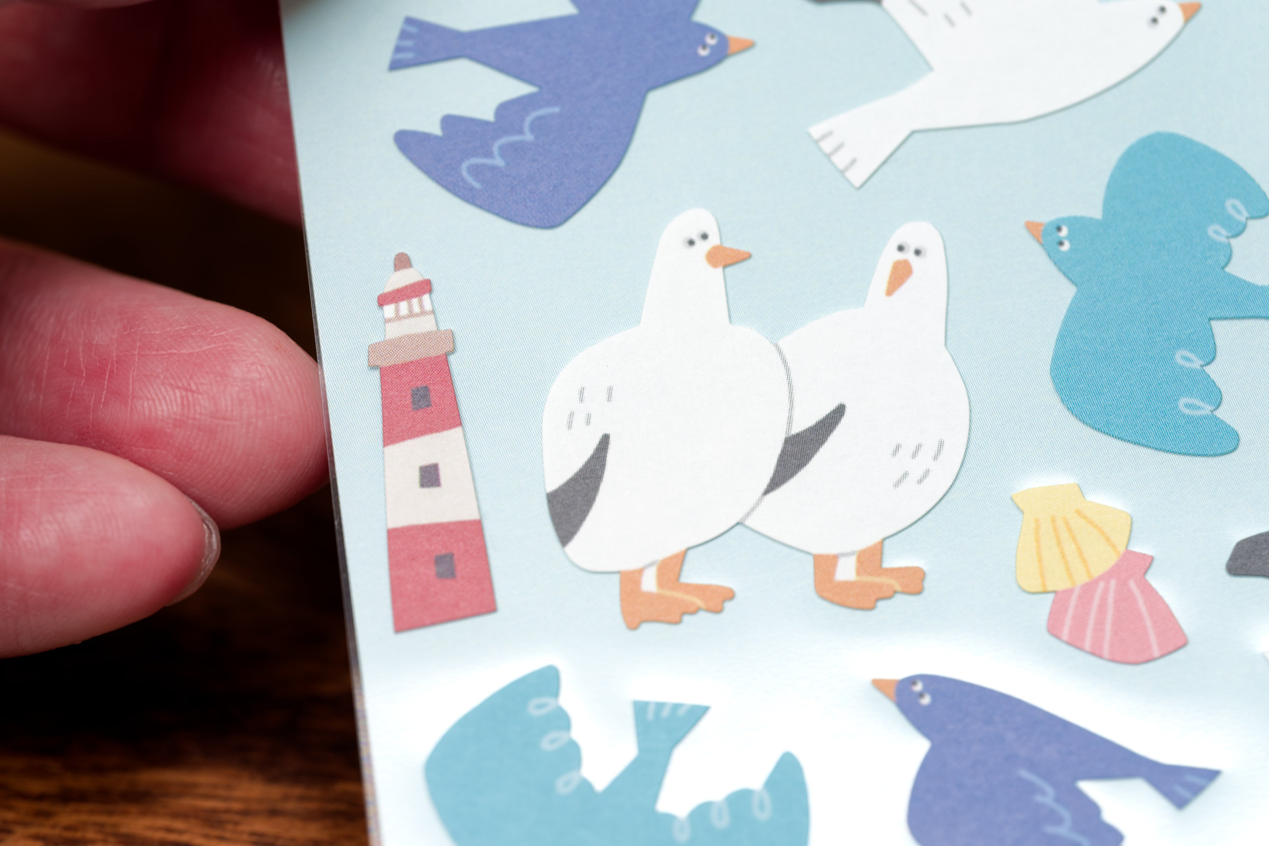Peppy Animals Sticker Sheet — Sea Birds