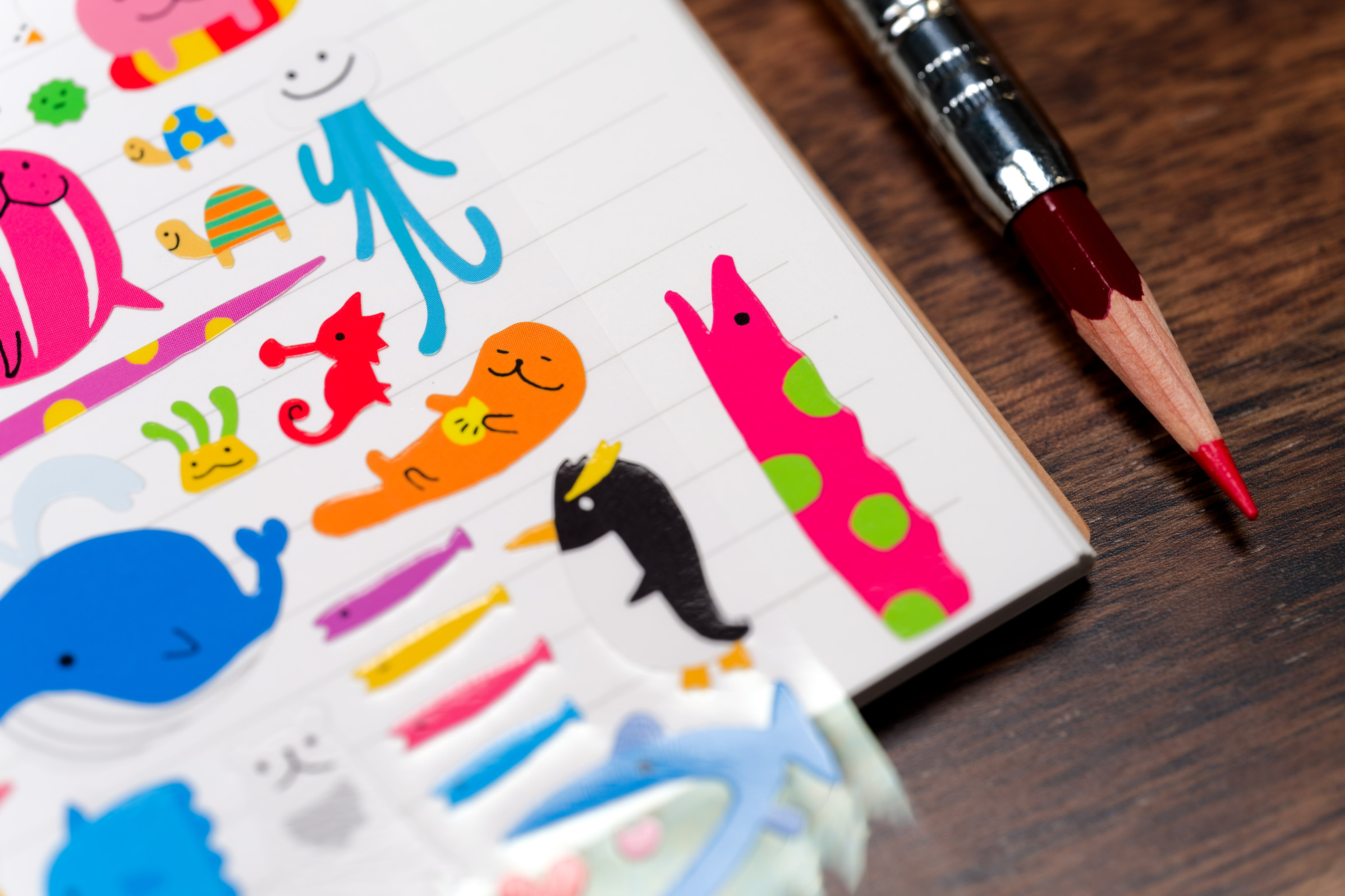 Ocean Creatures Sticker Sheet