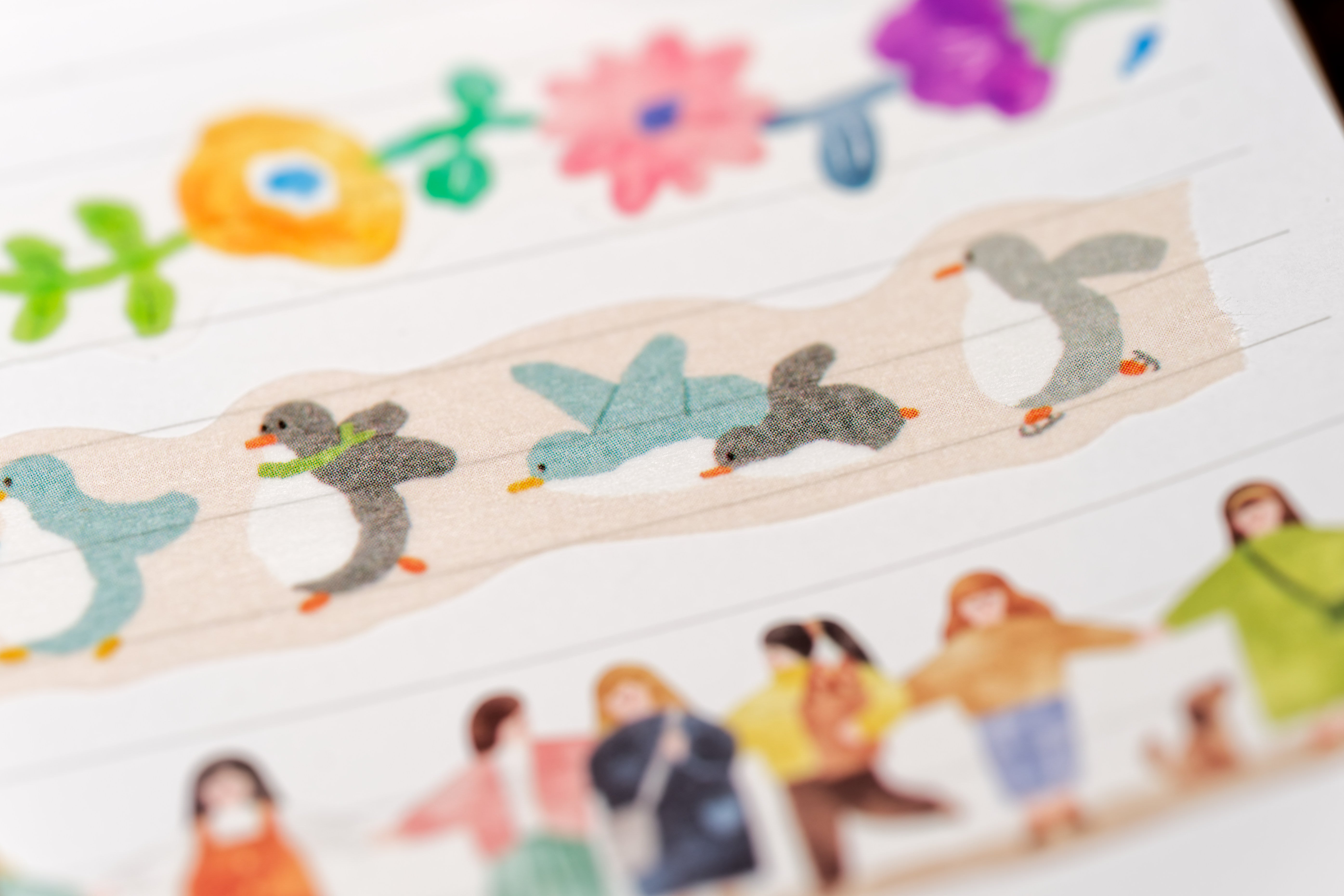 Die-Cut Washi Tape, Penguins