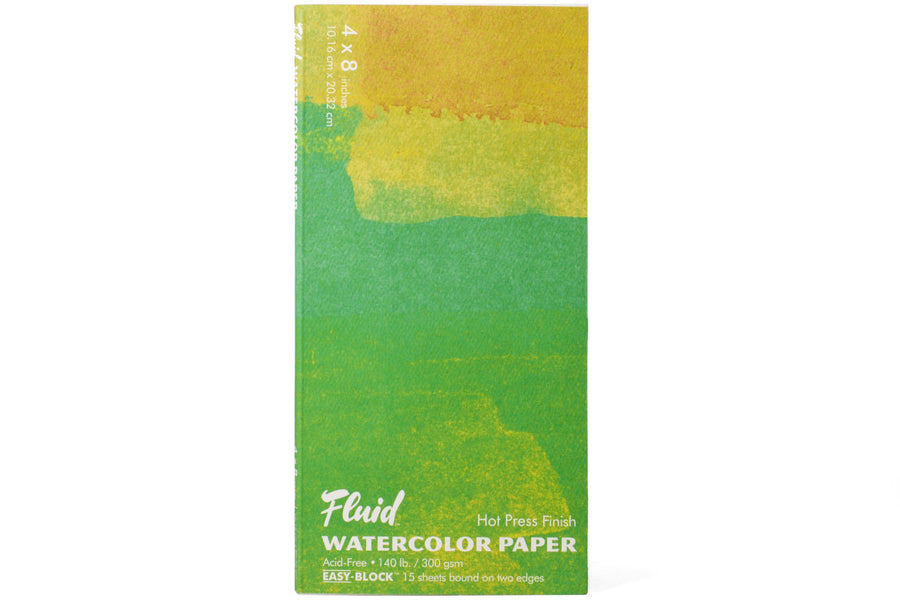 Fluid Cold Press Watercolor Paper 6 in. x 12 in. Block