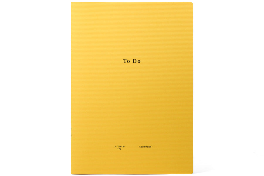 Laconic Style Notebook: To Do