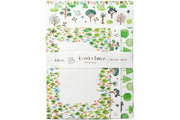 Manymany Mixed Letter Paper & Envelopes, Green Forest