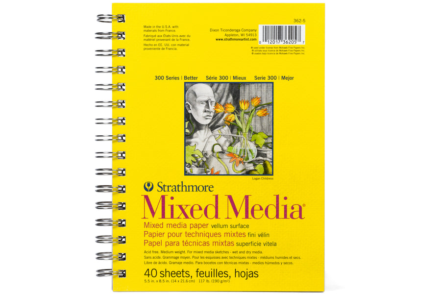 Strathmore 300 Series Mixed Media Pad - 9 x 12, 40 Sheets