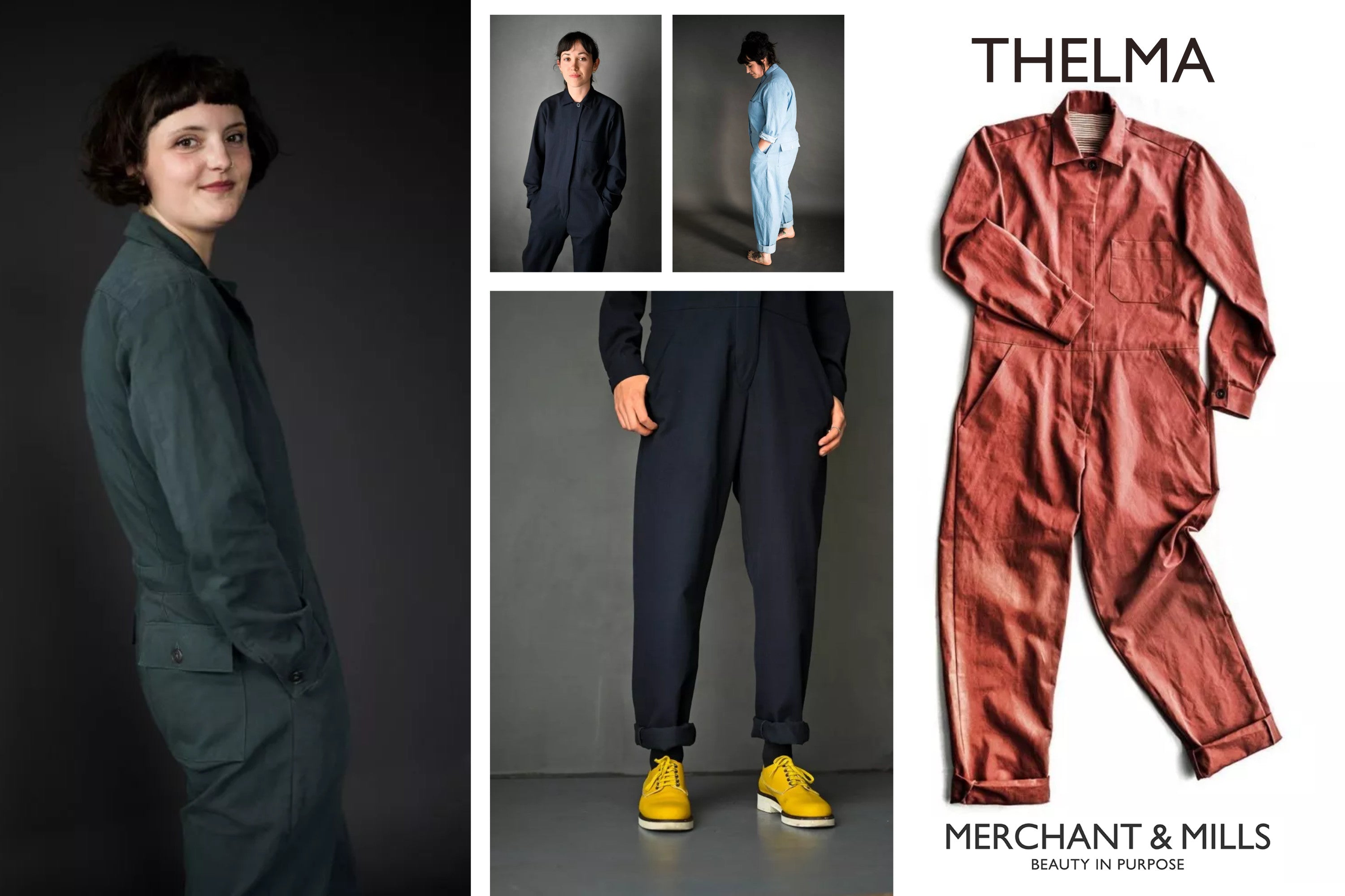 The Thelma Boiler Suit Sewing Pattern