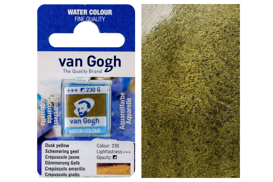 Van Gogh Watercolor Half Pan, #230 Dusk Yellow