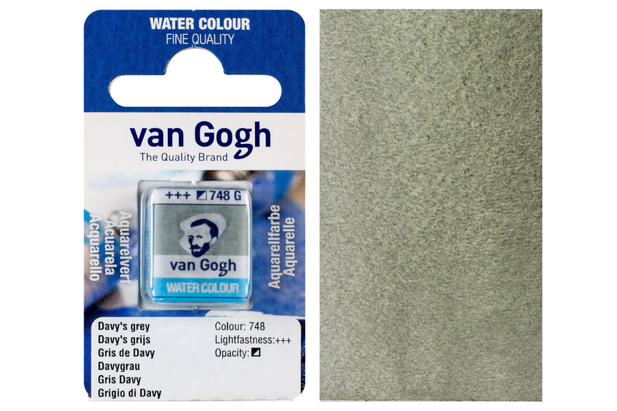 Van Gogh Watercolor Half Pan, #748 Davy's Grey