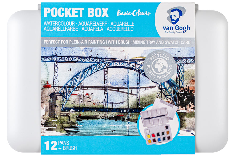 Van Gogh Watercolor, Travel Set of 12