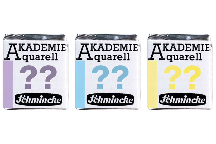 Schmincke Vault: Akademie Watercolor, 3 Random Pastel Colors