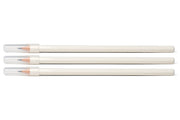 Uni Mark Sheet Pencils, All White, 3-Pack with Caps