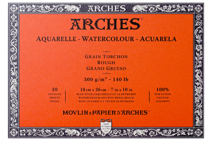 Arches Watercolor Paper Block, Rough, 7" x 10"