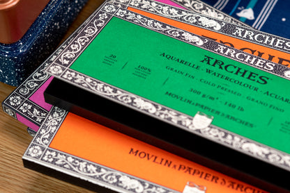 Arches Watercolor Paper Block, Hot Press, 7" x 10"