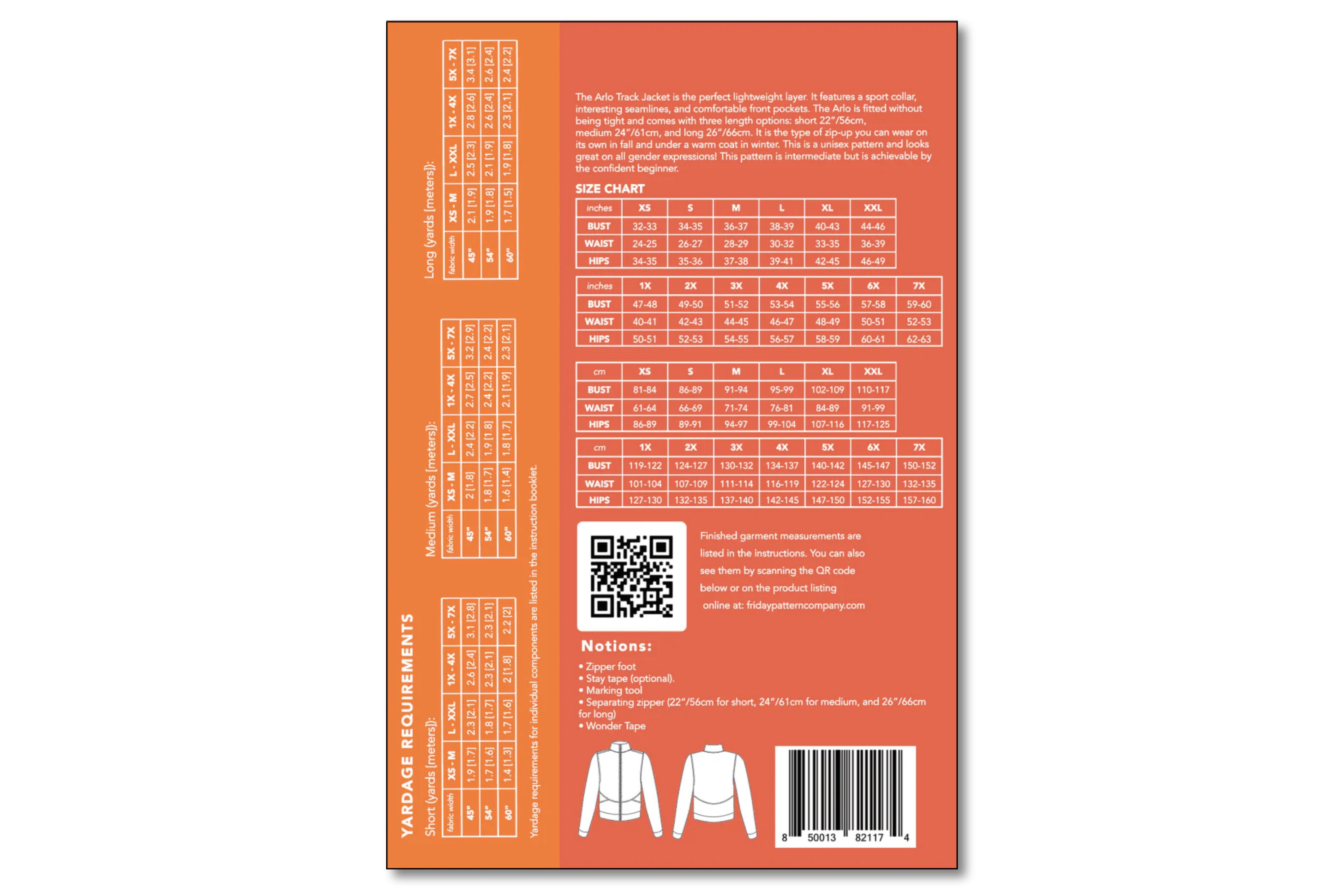 Arlo Track Jacket Sewing Pattern