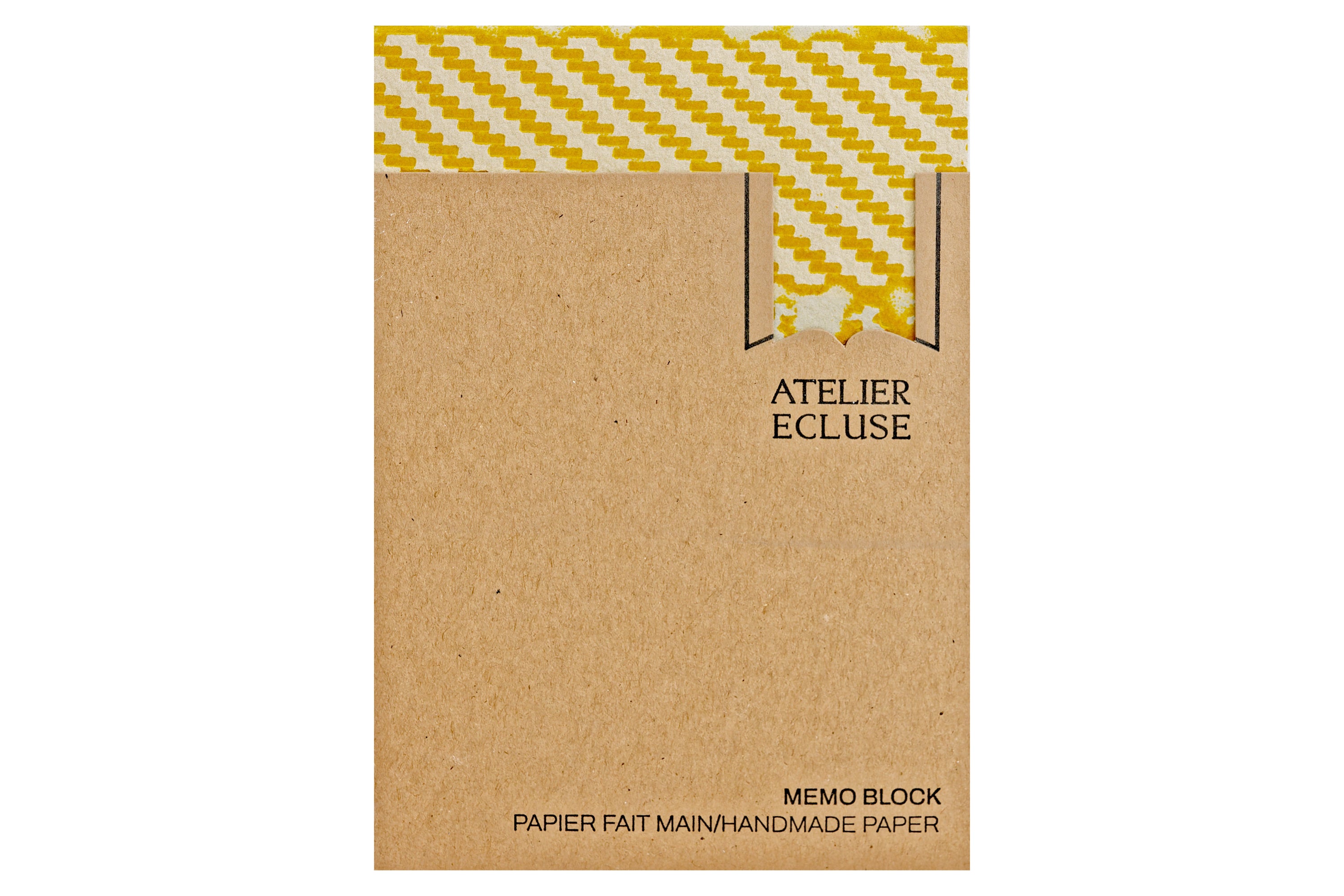Handmade Paper Memo Block, Equinox Yellow