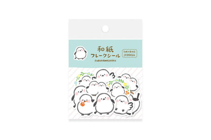 Washi Sticker Set, White Bird