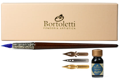 Murano Blue Glass Pen Set