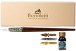 Murano Crystal Clear Glass Pen Set