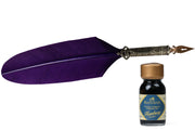 Feather Quill Writing Set, Purple