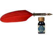 Feather Quill Writing Set, Red