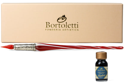 Orseolo Glass Pen Set, Red