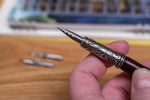 Murano Crystal Clear Glass Pen Set