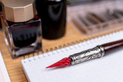Murano Red Glass Pen Set