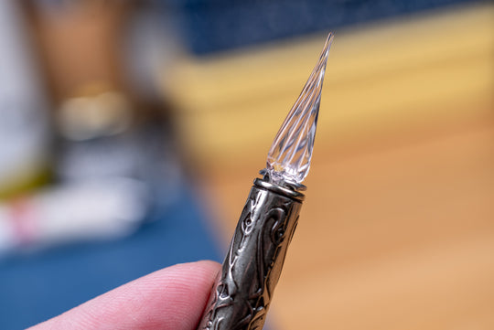 Murano Pale Blush Glass Pen Set