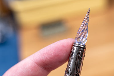Murano Pale Blue Glass Pen Set