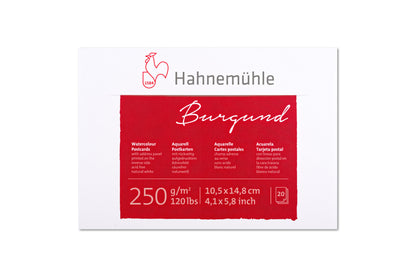 Burgund Watercolor Postcard Pad
