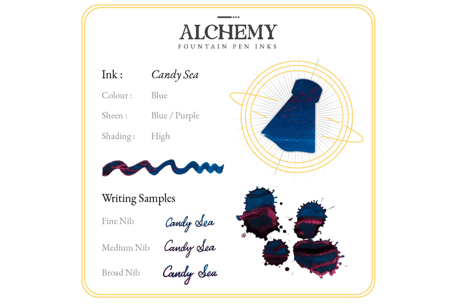 PREORDER: Alchemy Fountain Pen Ink, "Candy Sea"