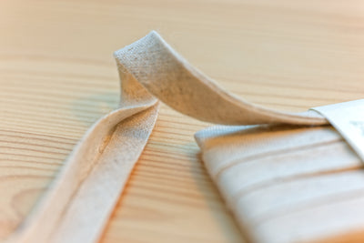 Linen-Blend Bias Tape, Natural Flax