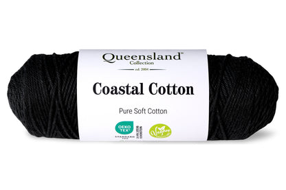Coastal 100% Cotton Yarn, #1001 Jet