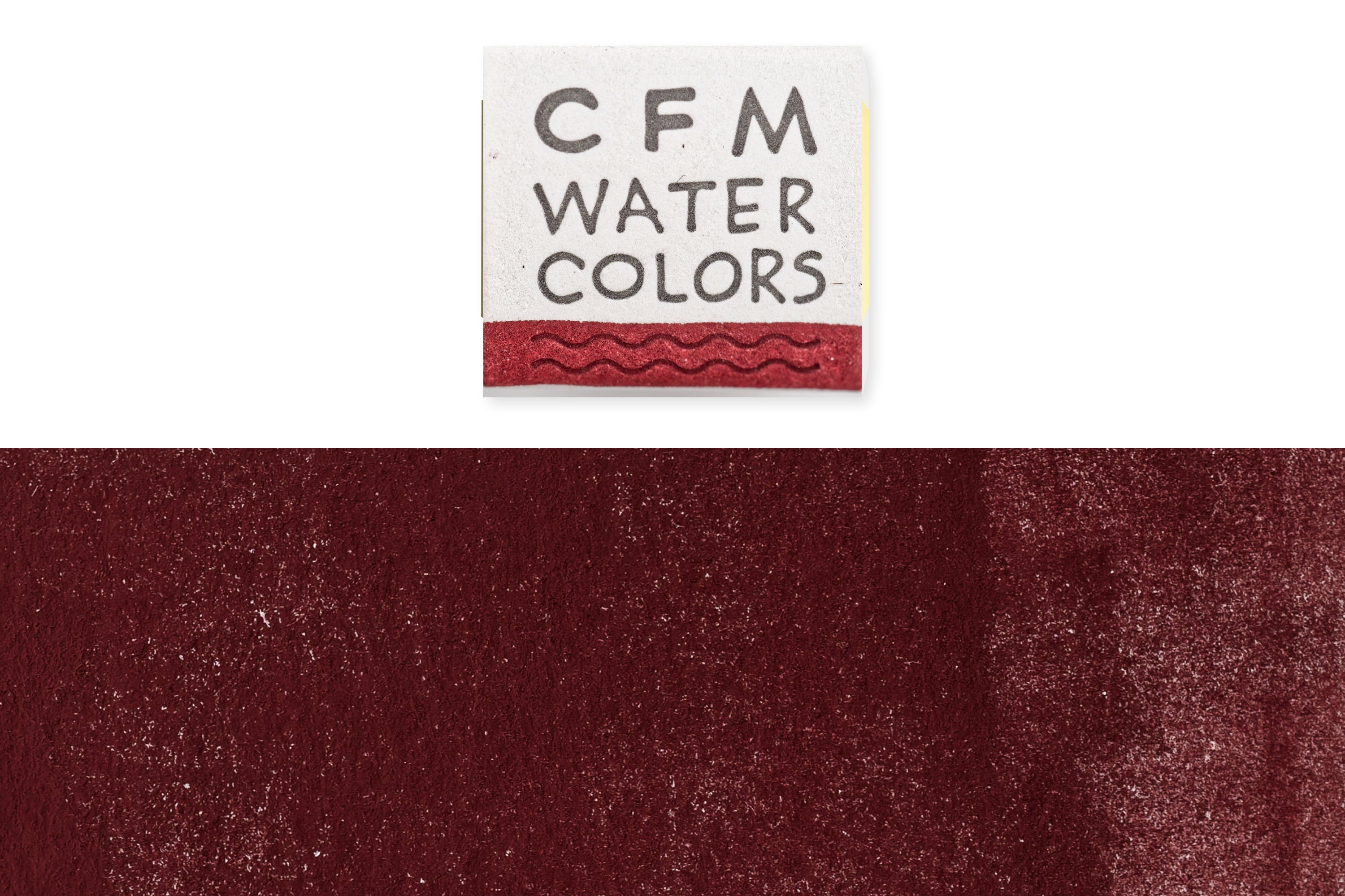 CfM Watercolor Half Pan, Blackcurrant Red Lake