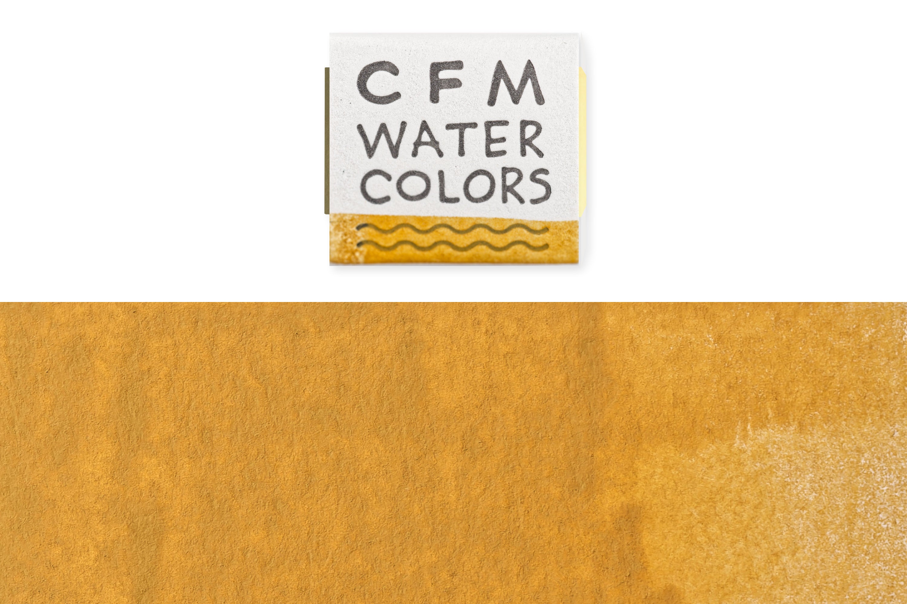 CfM Watercolor Half Pan, Blue Ridge Yellow Ochre