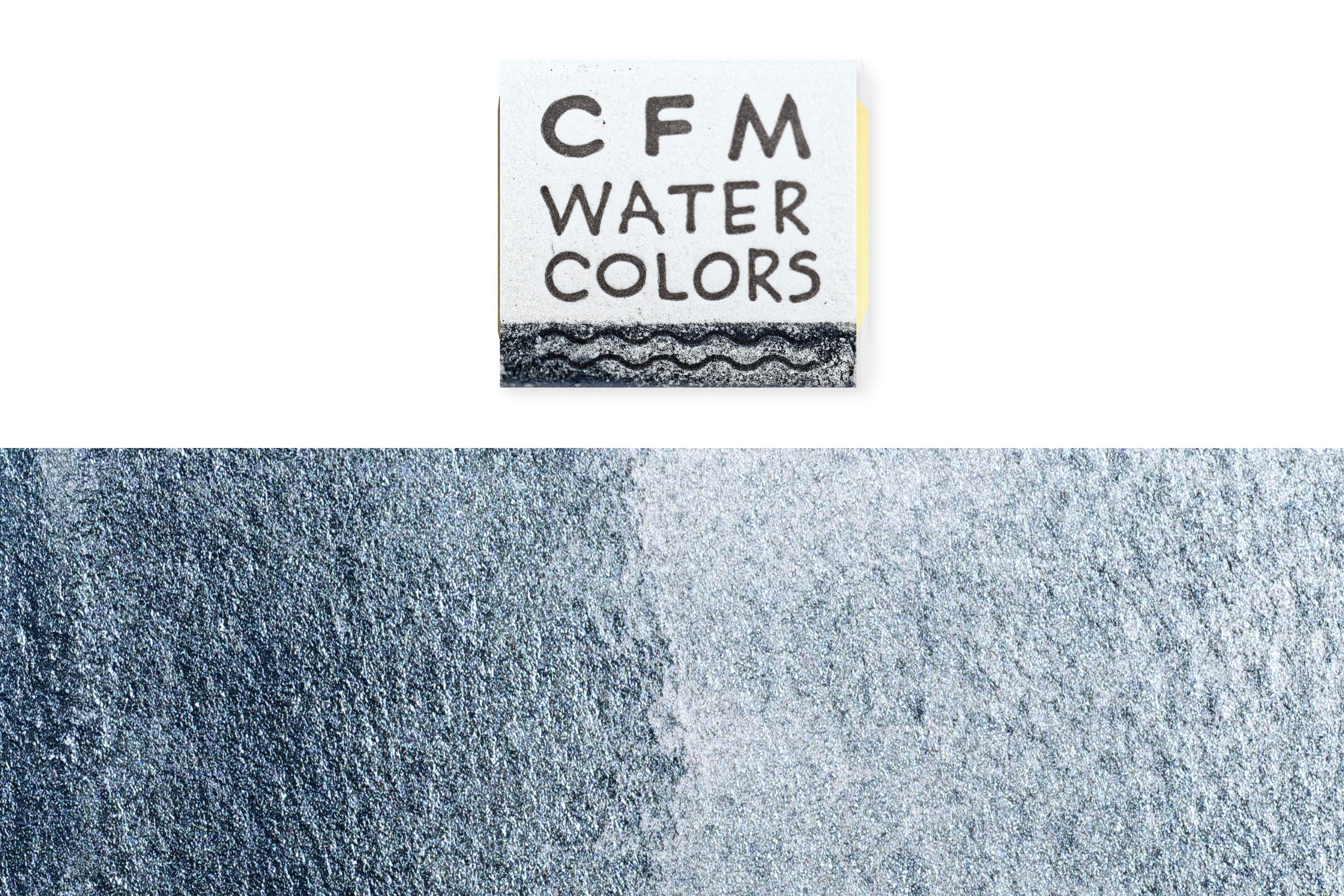 CfM Watercolor Half Pan, Paliochrome Blue Silver