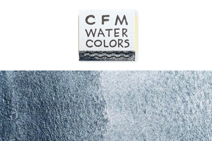 CfM Watercolor Half Pan, Paliochrome Blue Silver